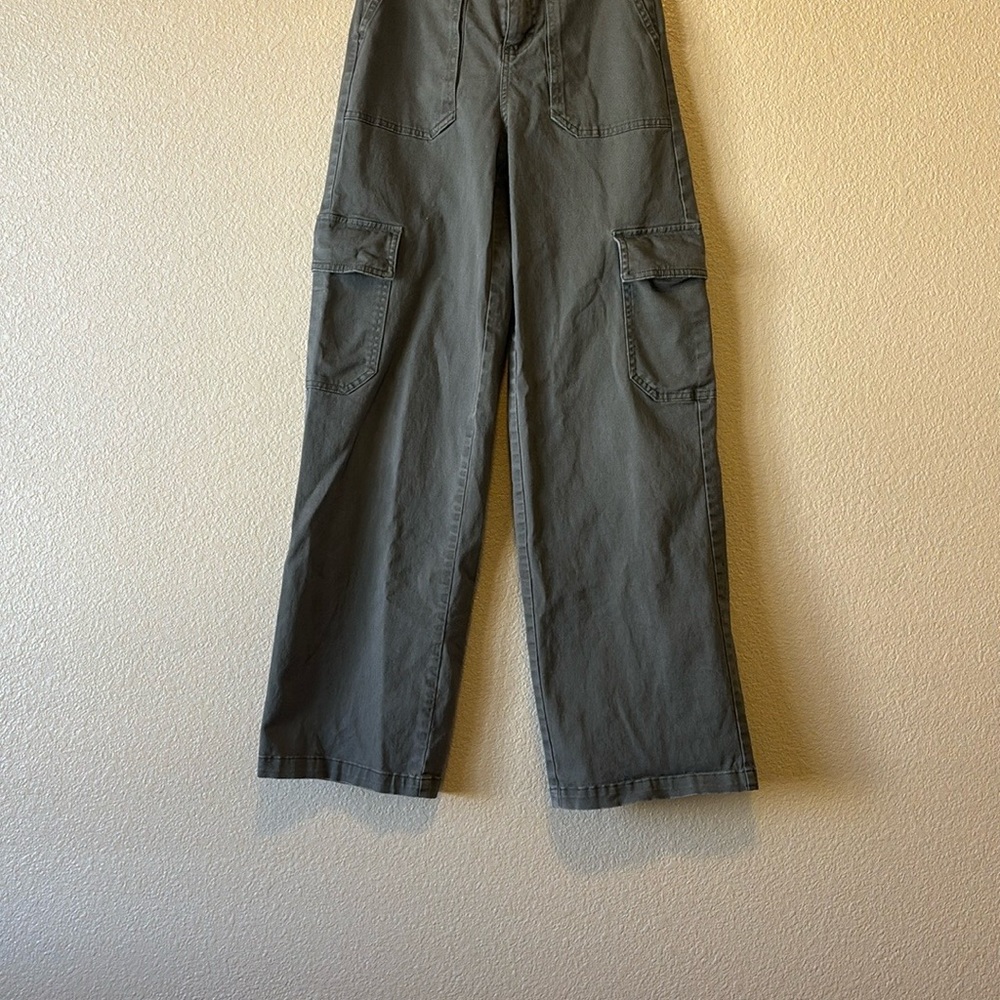 Wild Fable Army Green Cargo Jeans Relaxed Fit